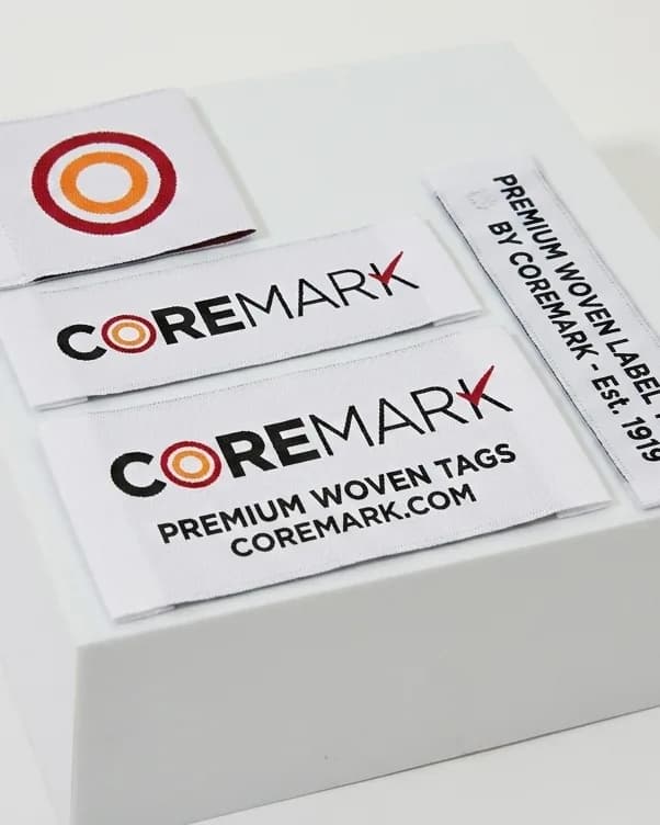 Woven labels ready for approval